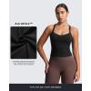 imageAoxjox Womens Workout Sleeveless Lola Longline Tank Fitness Training Gym Yoga Crop TanksBlack