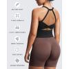 imageAoxjox Womens Workout Sleeveless Lola Longline Tank Fitness Training Gym Yoga Crop TanksBlack