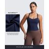 imageAoxjox Womens Workout Sleeveless Lola Longline Tank Fitness Training Gym Yoga Crop TanksNavy