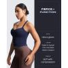 imageAoxjox Womens Workout Sleeveless Lola Longline Tank Fitness Training Gym Yoga Crop TanksNavy