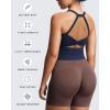 imageAoxjox Womens Workout Sleeveless Lola Longline Tank Fitness Training Gym Yoga Crop TanksNavy