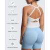 imageAoxjox Womens Workout Sleeveless Lola Longline Tank Fitness Training Gym Yoga Crop TanksWhite