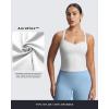 imageAoxjox Womens Workout Sleeveless Lola Longline Tank Fitness Training Gym Yoga Crop TanksWhite