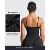 imageAoxjox Womens Workout Sleeveless Sculpt Strap Longline Tank Fitness Training Gym Yoga Crop TanksBlack