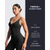 imageAoxjox Womens Workout Sleeveless Sculpt Strap Longline Tank Fitness Training Gym Yoga Crop TanksBlack