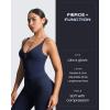 imageAoxjox Womens Workout Sleeveless Sculpt Strap Longline Tank Fitness Training Gym Yoga Crop TanksNavy