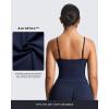 imageAoxjox Womens Workout Sleeveless Sculpt Strap Longline Tank Fitness Training Gym Yoga Crop TanksNavy