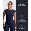 imageAoxjox Womens Workout Velura Straight Leg Leggings Bottoms MidWaist Hidden Srcunch PlushFlex Gym Yoga Pants 31quot33quot35quotMidnight Navy