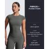 imageAoxjox Womens Workout Velura Straight Leg Leggings Bottoms MidWaist Hidden Srcunch PlushFlex Gym Yoga Pants 31quot33quot35quotOlive Haze