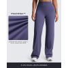 imageAoxjox Womens Workout Velura Straight Leg Leggings Bottoms MidWaist Hidden Srcunch PlushFlex Gym Yoga Pants 31quot33quot35quotSmoky Violet