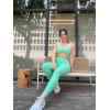 imageAoxjox Workout Leggings for Women High Waisted Lexi Lined Exercise Athletic Gym Fitness Yoga Pants 26quotKatydid GreenWhite