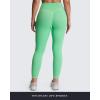 imageAoxjox Workout Leggings for Women High Waisted Lexi Lined Exercise Athletic Gym Fitness Yoga Pants 26quotKatydid GreenWhite