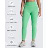 imageAoxjox Workout Leggings for Women High Waisted Lexi Lined Exercise Athletic Gym Fitness Yoga Pants 26quotKatydid GreenWhite