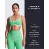 imageAoxjox Workout Leggings for Women High Waisted Lexi Lined Exercise Athletic Gym Fitness Yoga Pants 26quotKatydid GreenWhite
