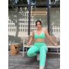 imageAoxjox Workout Leggings for Women High Waisted Lexi Lined Exercise Athletic Gym Fitness Yoga Pants 26quotKatydid GreenWhite