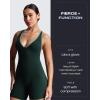imageAoxjox Workout Rompers for Women Halter Cross Back One Piece Gym Yoga Sports Bras Lexi Lined Bodysuit ShortsForest GreenSage Green