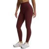 imageAoxjox Workout Leggings for Women High Waisted Lexi Lined Exercise Athletic Gym Fitness Yoga Pants 26quotRum RaisinMulch