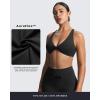 imageAoxjox Womens Workout Sienna Crossback Sports Bras Fitness Low Impact Bra Yoga Crop TankBlack
