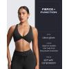 imageAoxjox Womens Workout Sienna Crossback Sports Bras Fitness Low Impact Bra Yoga Crop TankBlack