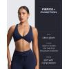 imageAoxjox Womens Workout Sienna Crossback Sports Bras Fitness Low Impact Bra Yoga Crop TankNavy