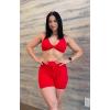 imageAoxjox Womens Workout Sienna Crossback Sports Bras Fitness Low Impact Bra Yoga Crop TankRacing Red