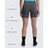 imageAoxjox Booty Contour Seamless Workout Biker Shorts for Women Tummy Control High Waisted Athletic Running Yoga Short 5quotA Black Speckled Marl