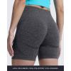 imageAoxjox Booty Contour Seamless Workout Biker Shorts for Women Tummy Control High Waisted Athletic Running Yoga Short 5quotA Black Speckled Marl