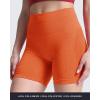 imageAoxjox Booty Contour Seamless Workout Biker Shorts for Women Tummy Control High Waisted Athletic Running Yoga Short 5quotA Burnt Orange Marl Not Squat Proof But Cute