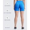 imageAoxjox Booty Contour Seamless Workout Biker Shorts for Women Tummy Control High Waisted Athletic Running Yoga Short 5quotA Directoire Blue Marl