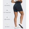 imageAoxjox Booty Contour Seamless Workout Biker Shorts for Women Tummy Control High Waisted Athletic Running Yoga Short 5quotA Navy Marl