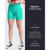 imageAoxjox Booty Contour Seamless Workout Biker Shorts for Women Tummy Control High Waisted Athletic Running Yoga Short 5quotAqua Green Marl  Pro Shorts Not Squat Proof But Cute