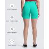 imageAoxjox Booty Contour Seamless Workout Biker Shorts for Women Tummy Control High Waisted Athletic Running Yoga Short 5quotAqua Green Marl  Pro Shorts Not Squat Proof But Cute