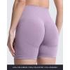 imageAoxjox Booty Contour Seamless Workout Biker Shorts for Women Tummy Control High Waisted Athletic Running Yoga Short 5quotBerry Conserve Marl