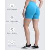 imageAoxjox Booty Contour Seamless Workout Biker Shorts for Women Tummy Control High Waisted Athletic Running Yoga Short 5quotBlue Jewel Marl