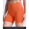 imageAoxjox Booty Contour Seamless Workout Biker Shorts for Women Tummy Control High Waisted Athletic Running Yoga Short 5quotBurnt Orange Marl  Pro Shorts Not Squat Proof But Cute