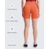 imageAoxjox Booty Contour Seamless Workout Biker Shorts for Women Tummy Control High Waisted Athletic Running Yoga Short 5quotBurnt Orange Marl  Pro Shorts Not Squat Proof But Cute