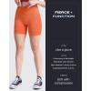 imageAoxjox Booty Contour Seamless Workout Biker Shorts for Women Tummy Control High Waisted Athletic Running Yoga Short 5quotBurnt Orange Marl  Pro Shorts Not Squat Proof But Cute