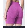 imageAoxjox Booty Contour Seamless Workout Biker Shorts for Women Tummy Control High Waisted Athletic Running Yoga Short 5quotCattleya Purple Marl