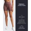 imageAoxjox Booty Contour Seamless Workout Biker Shorts for Women Tummy Control High Waisted Athletic Running Yoga Short 5quotCherry Mahogany Marl