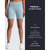 imageAoxjox Booty Contour Seamless Workout Biker Shorts for Women Tummy Control High Waisted Athletic Running Yoga Short 5quotKentucky Blue Marl