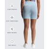 imageAoxjox Booty Contour Seamless Workout Biker Shorts for Women Tummy Control High Waisted Athletic Running Yoga Short 5quotKentucky Blue Marl