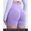imageAoxjox Booty Contour Seamless Workout Biker Shorts for Women Tummy Control High Waisted Athletic Running Yoga Short 5quotLilac Marl Not Squat Proof But Cute