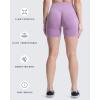 imageAoxjox Booty Contour Seamless Workout Biker Shorts for Women Tummy Control High Waisted Athletic Running Yoga Short 5quotLupine Marl