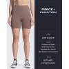 imageAoxjox Booty Contour Seamless Workout Biker Shorts for Women Tummy Control High Waisted Athletic Running Yoga Short 5quotMocha Marl Not Very Squat Proof But Cute