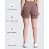 imageAoxjox Booty Contour Seamless Workout Biker Shorts for Women Tummy Control High Waisted Athletic Running Yoga Short 5quotMocha Marl Not Very Squat Proof But Cute