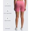 imageAoxjox Booty Contour Seamless Workout Biker Shorts for Women Tummy Control High Waisted Athletic Running Yoga Short 5quotPink Cosmos Marl