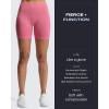 imageAoxjox Booty Contour Seamless Workout Biker Shorts for Women Tummy Control High Waisted Athletic Running Yoga Short 5quotPink Cosmos Marl