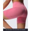 imageAoxjox Booty Contour Seamless Workout Biker Shorts for Women Tummy Control High Waisted Athletic Running Yoga Short 5quotPink Cosmos Marl