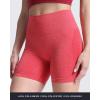 imageAoxjox Booty Contour Seamless Workout Biker Shorts for Women Tummy Control High Waisted Athletic Running Yoga Short 5quotRacing Red Marl Not Squat Proof But Cute