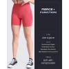 imageAoxjox Booty Contour Seamless Workout Biker Shorts for Women Tummy Control High Waisted Athletic Running Yoga Short 5quotRacing Red Marl Not Squat Proof But Cute